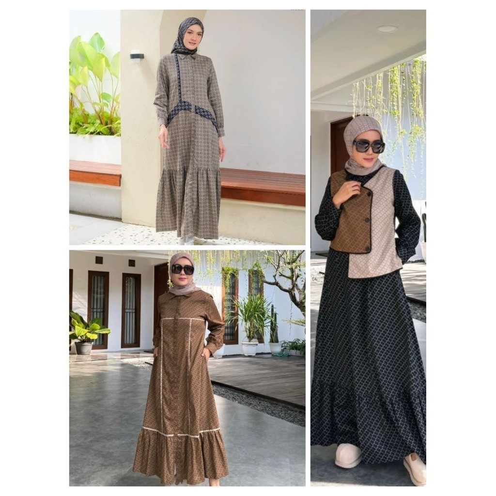 Zalfa, Britney, Neona, Niken Dress Katun Korina