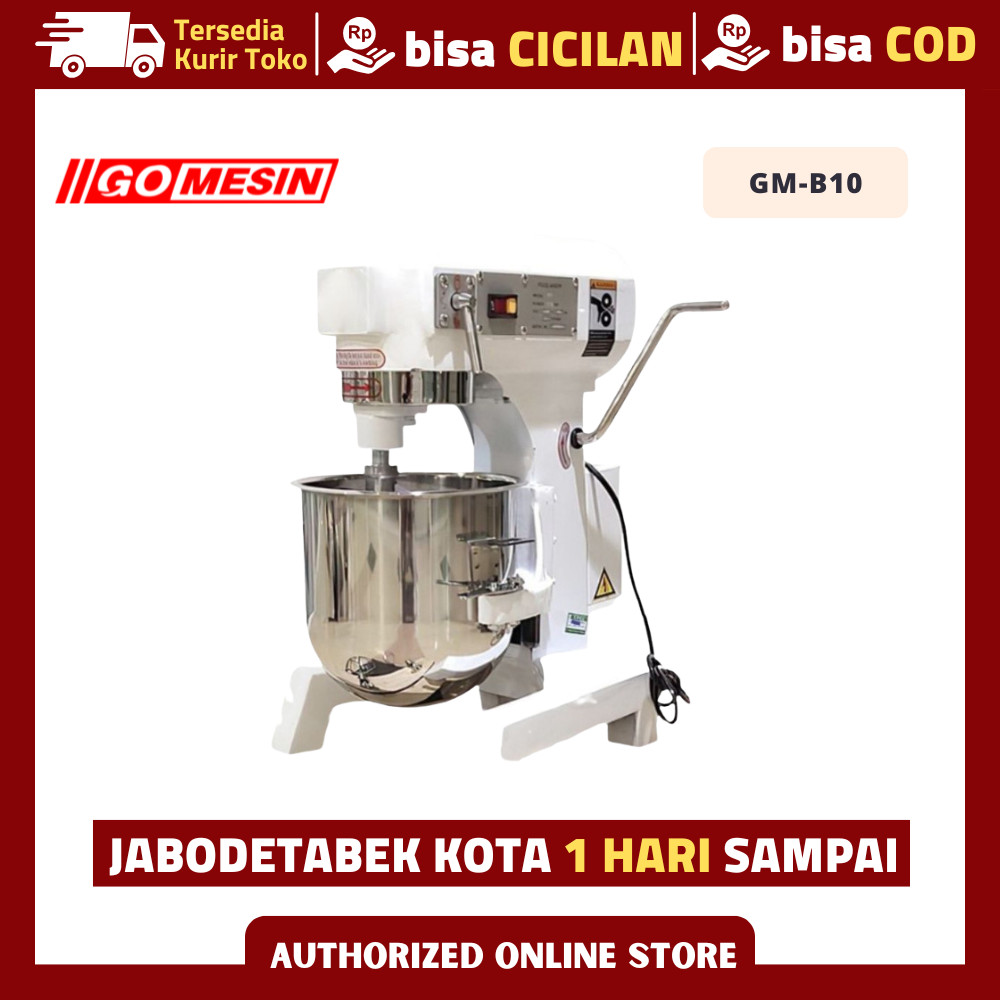GETRA 10 LITER B-10HJ B 10HJ PLANETARY MIXER ADONAN ROTI KUE TELUR GARANSI RESMI