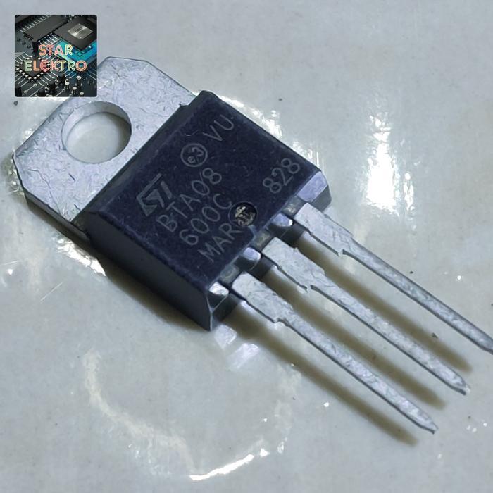 BTA08-600C To-220 BTA08600C BTA 08 600 Volt Triac Transistor 8A 600V SCR ST Triacs - 5 pcs TERBAIK..