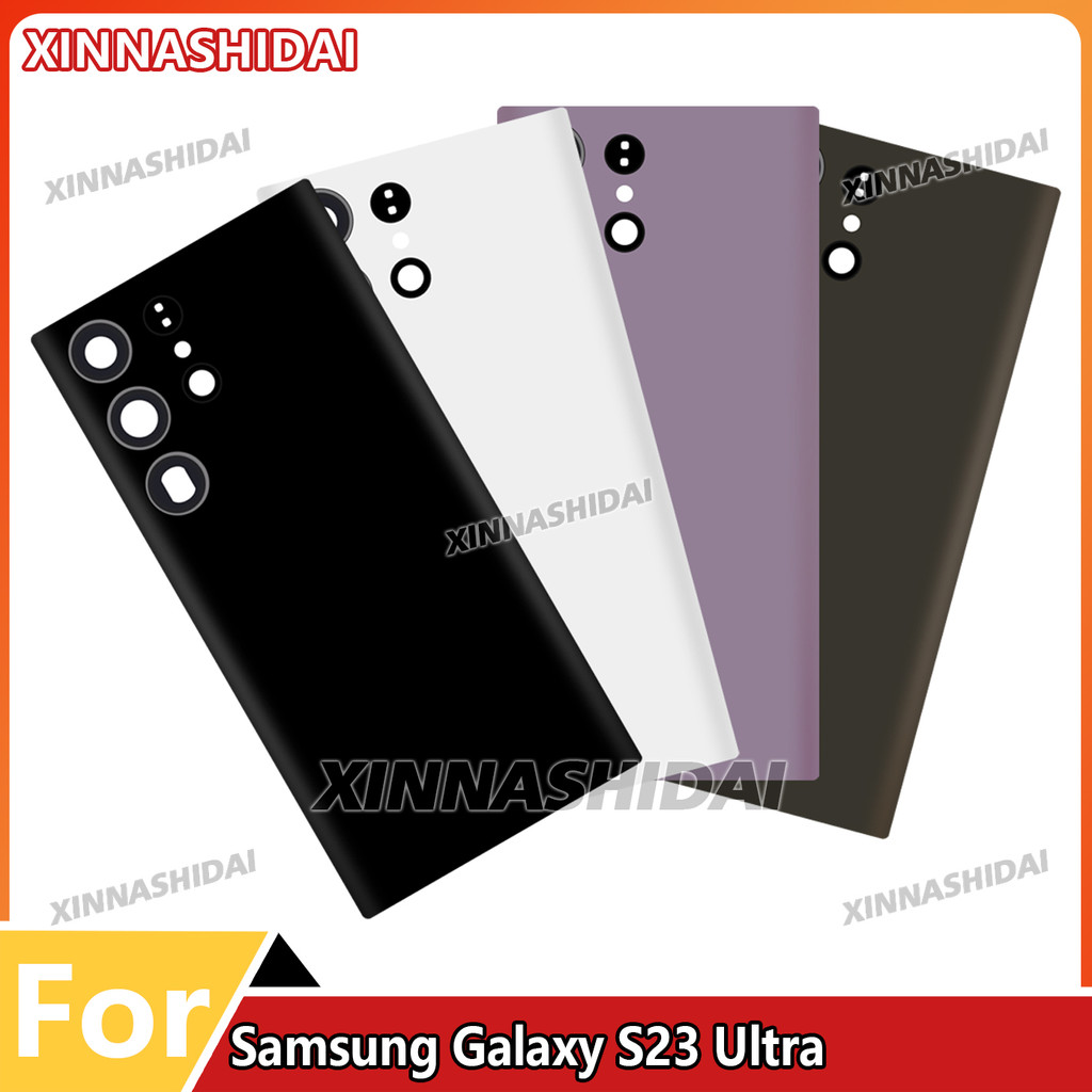 For Samsung Galaxy S23 Ultra SMS918B Back Battery Cover Rear Door Housing Rear Glass Case For Samsun