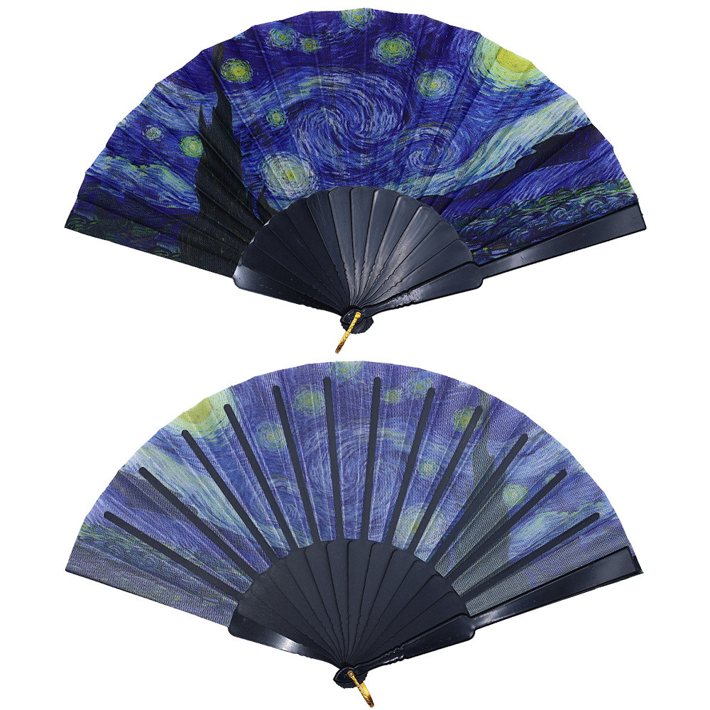 Kipas Lipat Wanita Mewah Ringan Kain Sutra Gaya Cina Kipas Kain Sutra