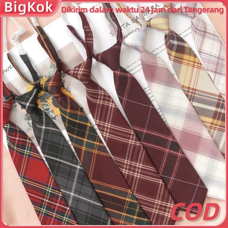 Dasi Kotak Merah / Dasi Cewe Dasi Panjang / JK Dasi Wanita Neck ​Tie