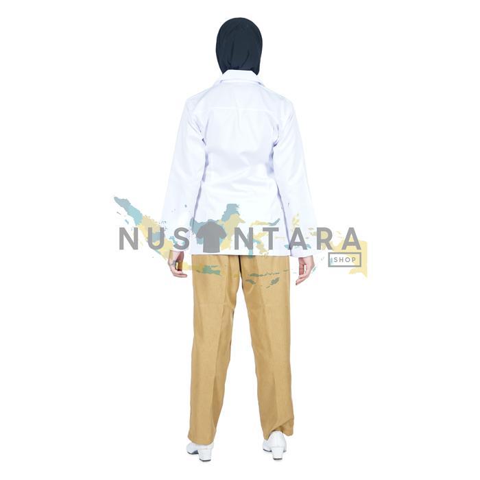 Seragam Perawat Pns Pemda Putih Pdh Pns Wanita Setelan Celana Rok Panjang Blazer Kerja Panjang Blaze