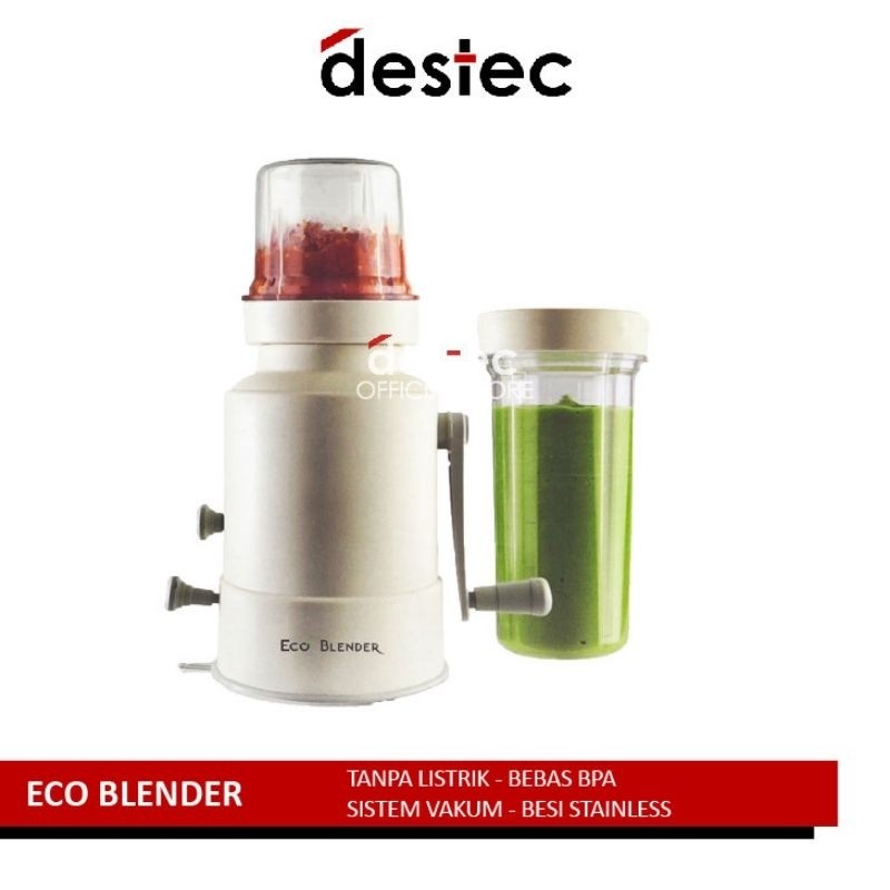 ll BLENDER DESTEC ECO EB02 EB 02 2 TABUNG MANUAL TANPA BEBAN LISTRIK PORTABLE HEMAT AWET TERMURAH PE
