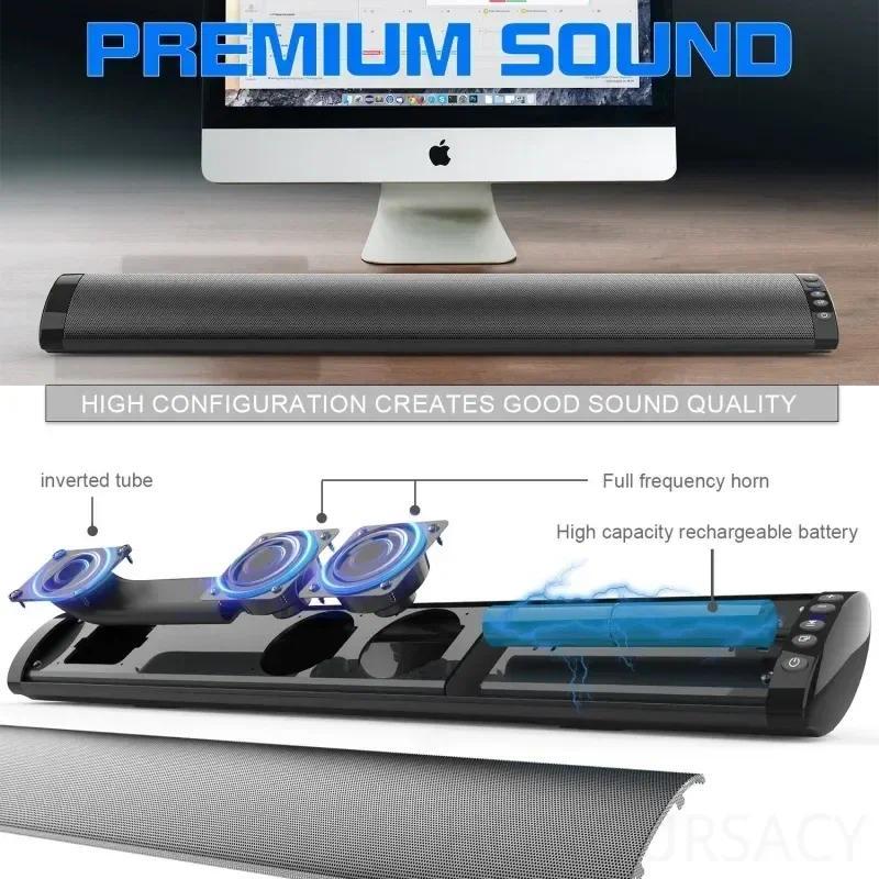 Bar Speaker Home Theater Wireless Bluetooth Speaker TV Computer Desktop Speaker 3D Surround Sound Hi