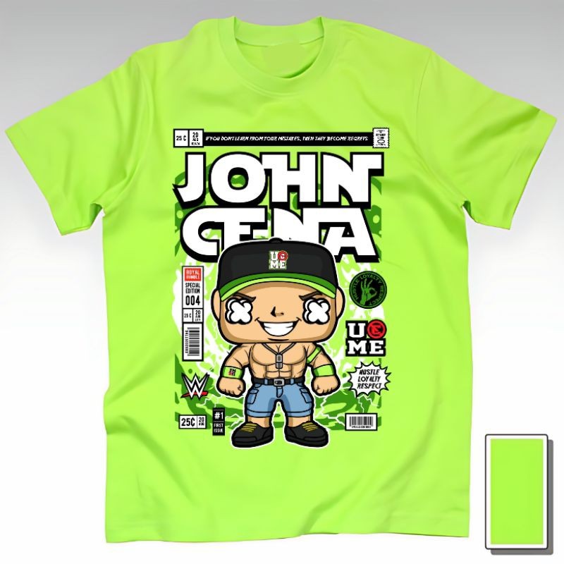 Kaos Baju Tshirt Custom Anak Cowok Cewek Dewasa WWE Smackdown John Cena
