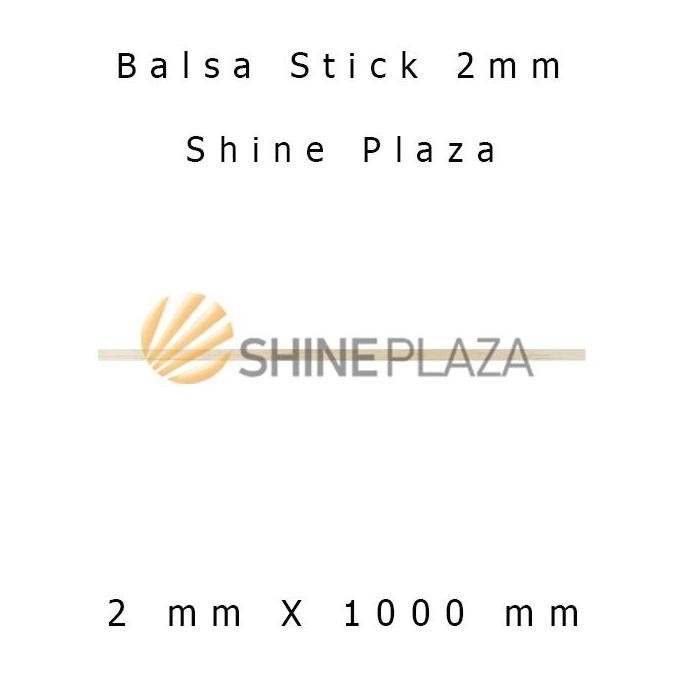 Goodseller- Kayu Balsa Stik 2mm - Balsa Stick 2 mm - Bahan Maket Khusus Gosend