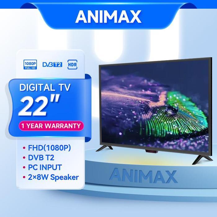 [Digital TV 22 inch]Animax / Weyon 22 inch LED  digital tv HD Televisi Murah Antena Hdmi - 22"Digita