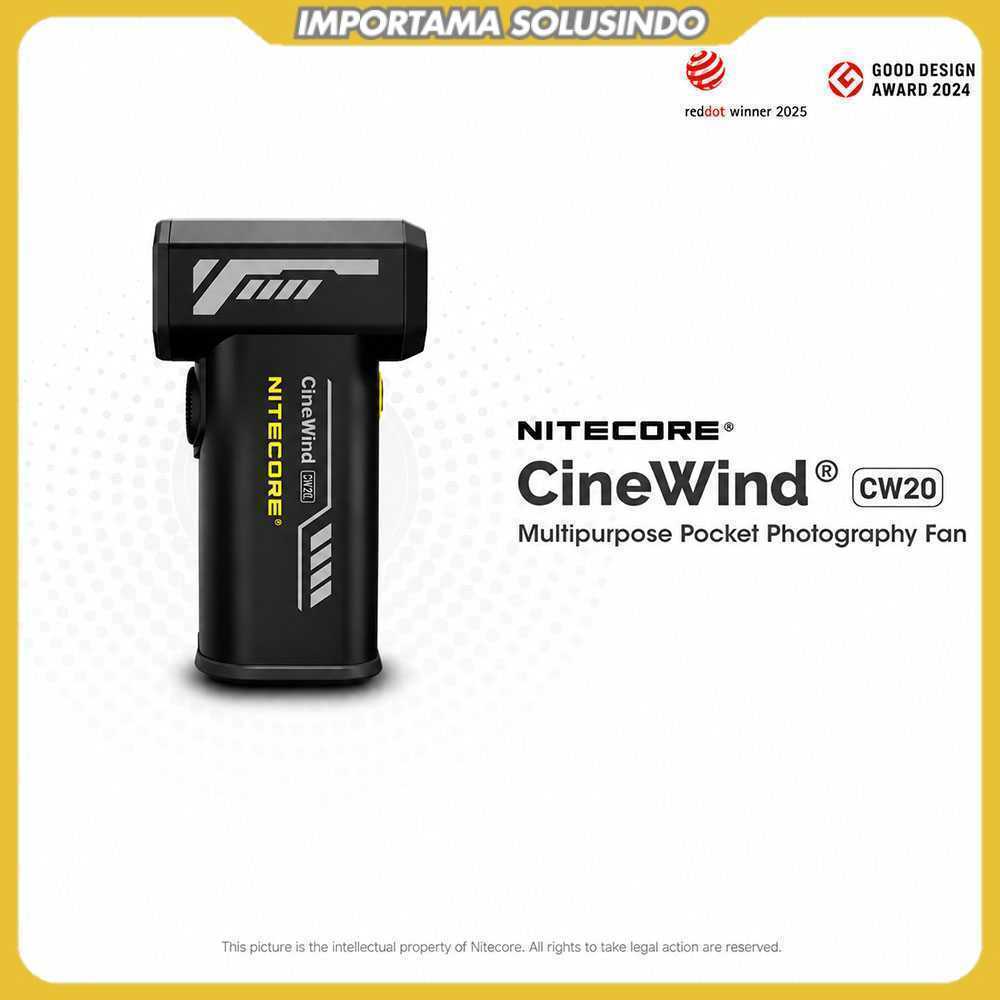 NITECORE Kipas Angin Portable CineWind Photography Fan 98000RPM 100W - CW20