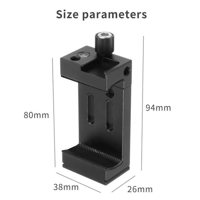 Costa Ph-10 Cnc Metal Smartphone Phone Holder With Cold Shoe/Waterpass