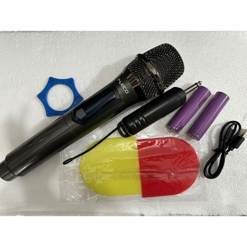 Mic Profesional Wireless Microphone Fleco M-31S Mic Tanpa Kabel FLECO Mic Karaoke Bluetooth / Mic Ka