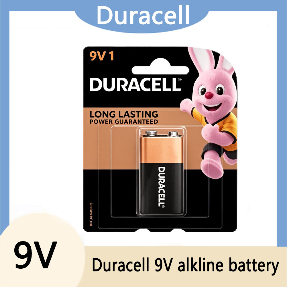 Baterai Alkaline Duracell 9V 9V Mn1604 6Lr61 Baterai 9V