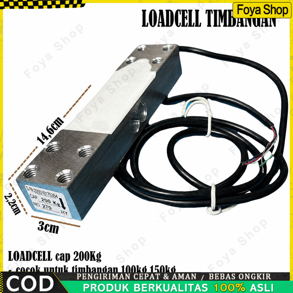 Loadcell Capasitas 180Kg Loadcell 100Kg 150Kg Sensor Timbangan Digital