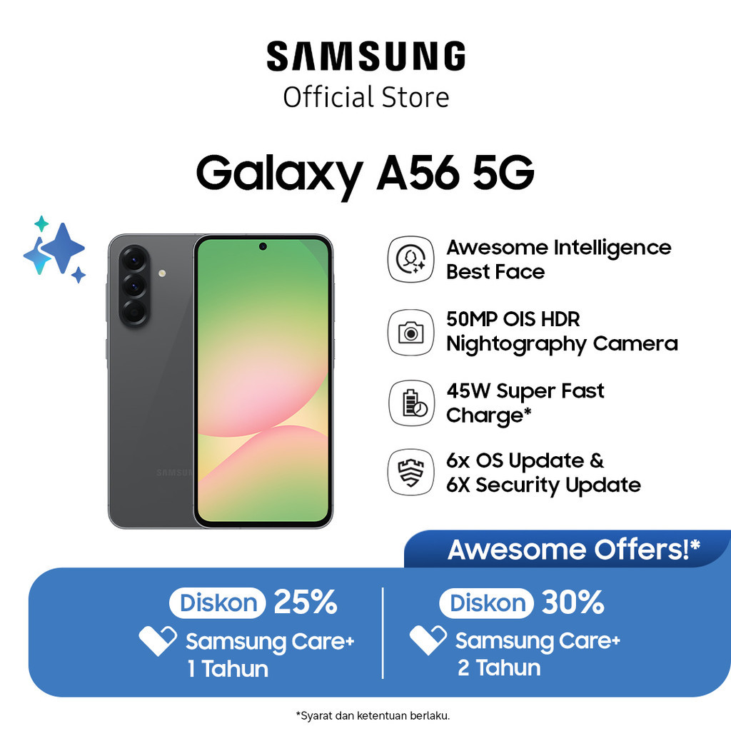 HP Samsung Galaxy A56 5G 12/256GB - Awesome Graphite