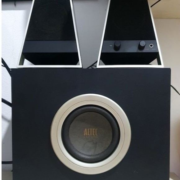 (preloved) speaker PC desktop komputer laptop merk Altec Lansing VS2621 (Black, 2.1 Channel) + subwo