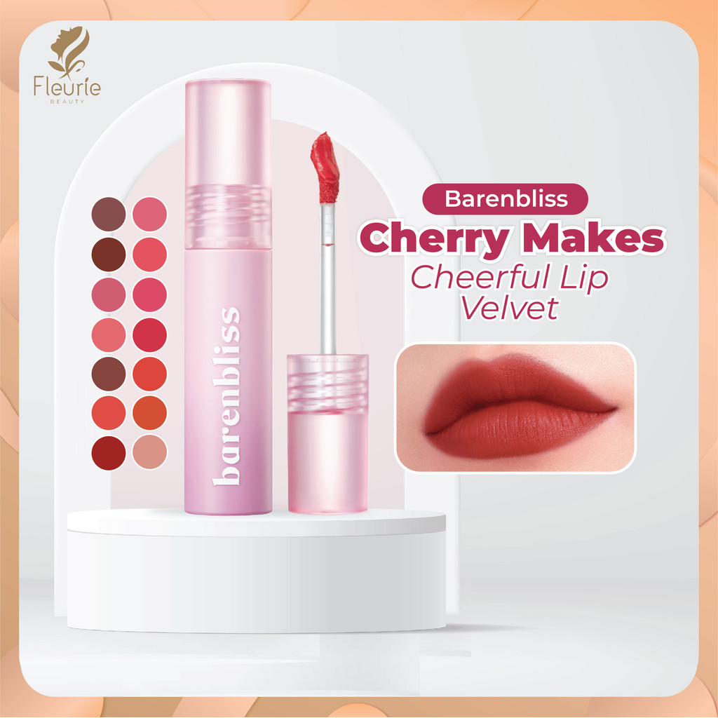 BNB Barenbliss Cherry Makes Cheerful Lip Velvet - Lip Velvet Lip Cream by Barenbliss BNB