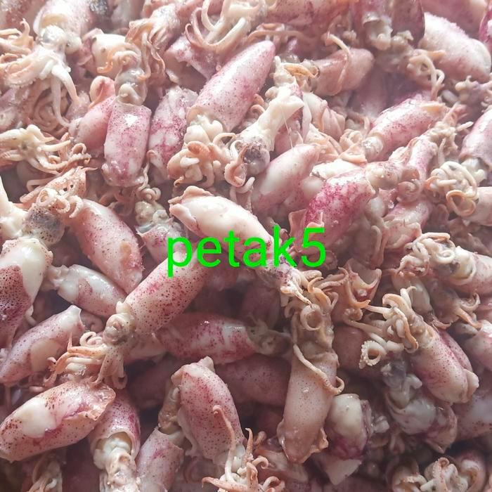 Ikan asin beby cumi 1kg/beby cumi asin/cumi asin beby - 1kg