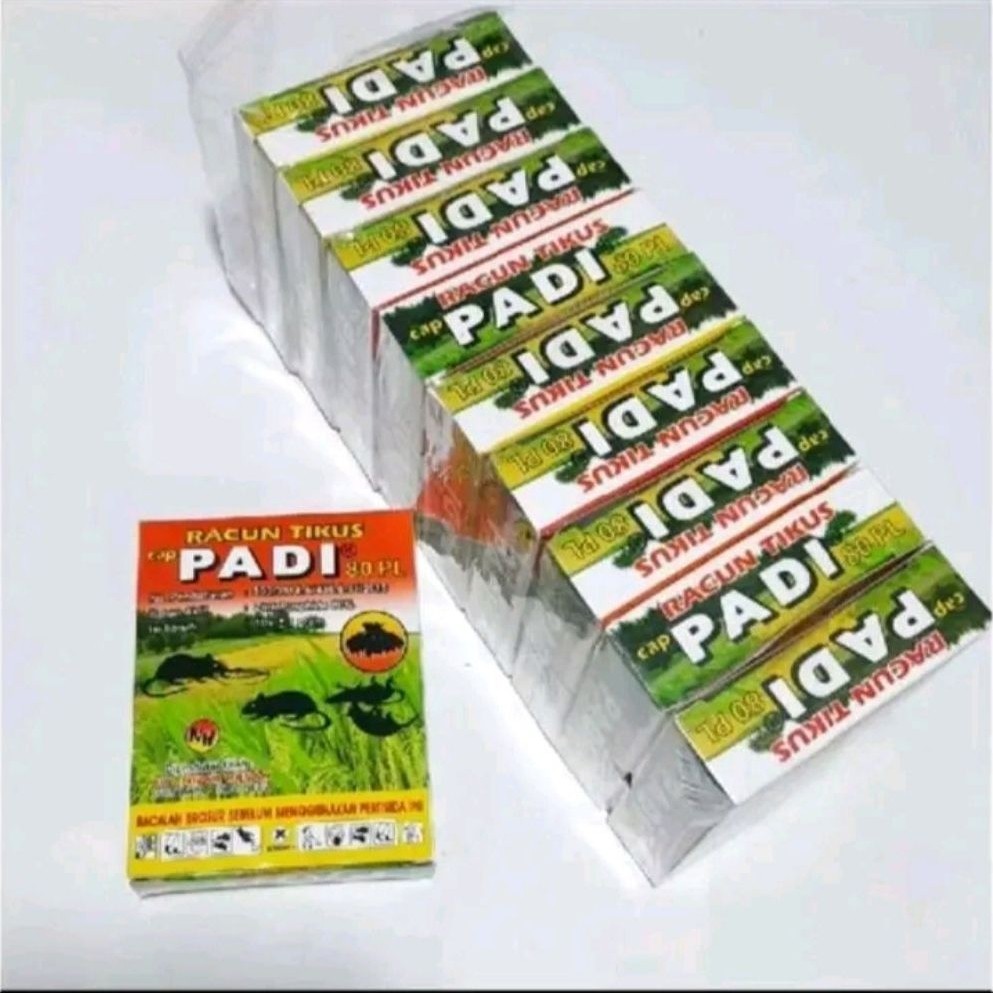 10 Pack Racun Tikus Cap Padi - Ampuh, Praktis, Mudah Digunakan