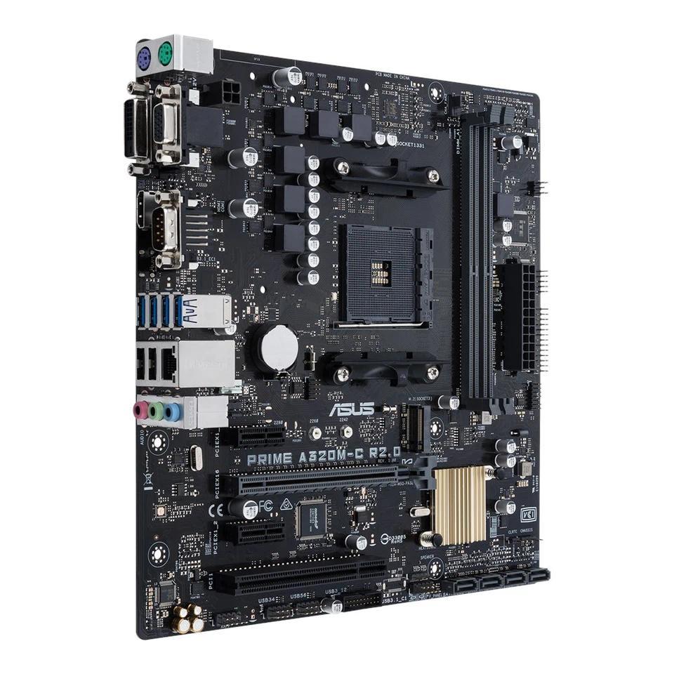 ASUS PRIME A320M-C R2.0 Motherboard Support Ryzen 5 2600X 3600 5600G 5600X3D CPU DDR4 3200MHz AMD A3