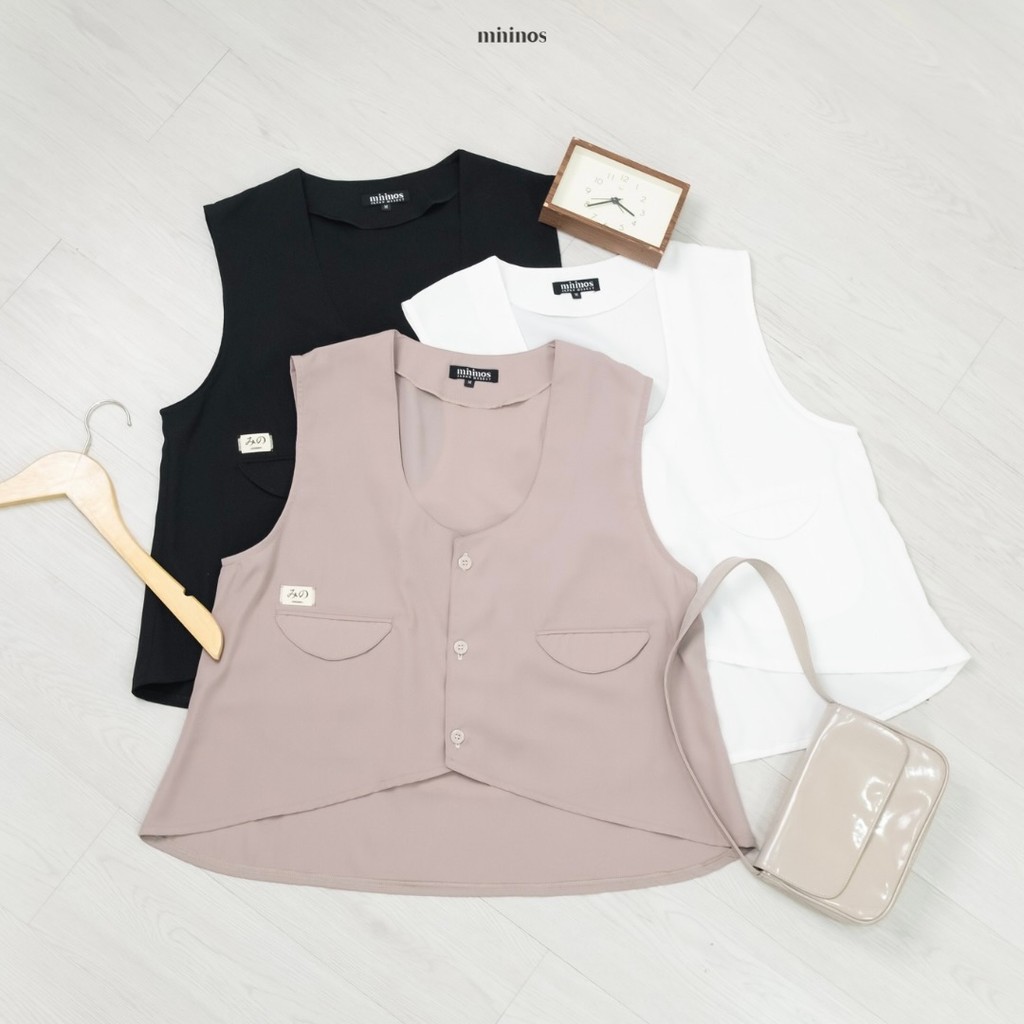 Mininos Kana Outer Vest Luaran Casual Formal