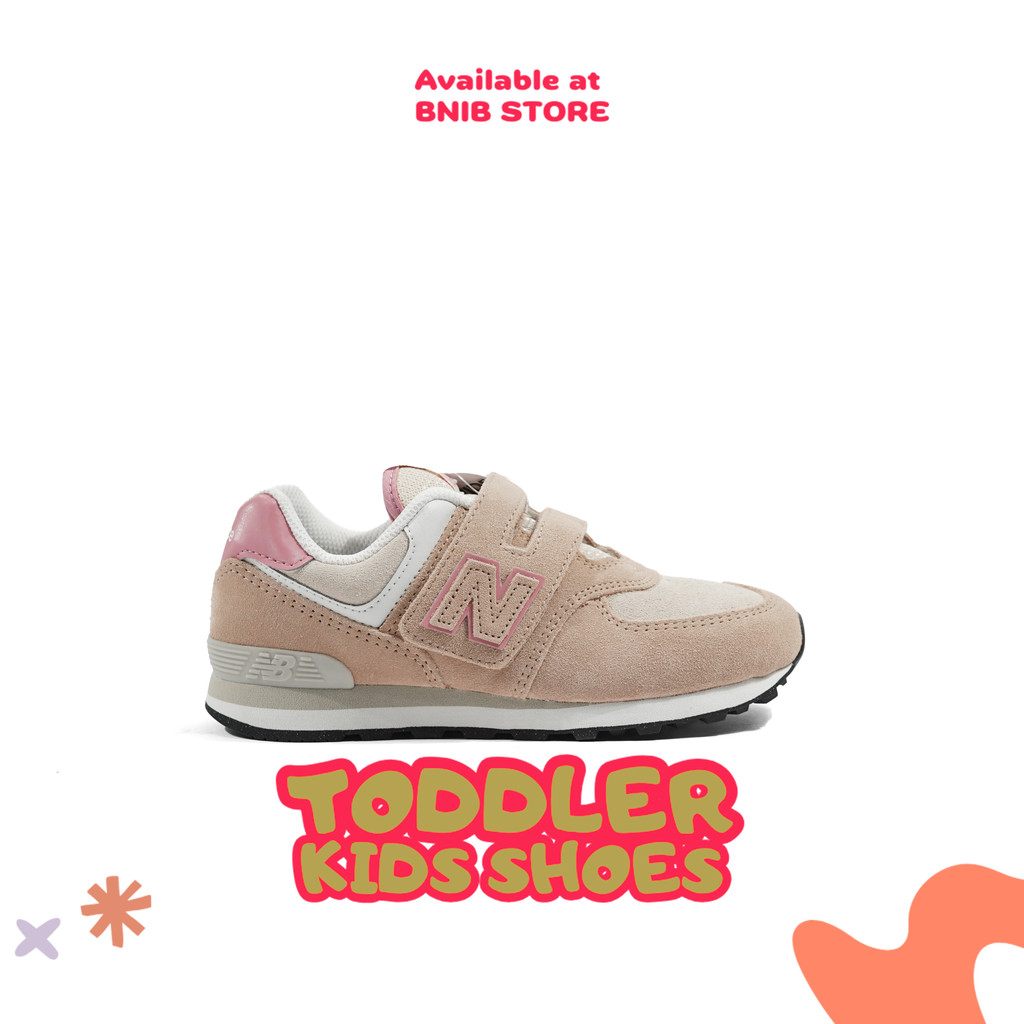 Sepatu Anak NB Kids 574 Hook & Loop Rose [PV574QTC] Original