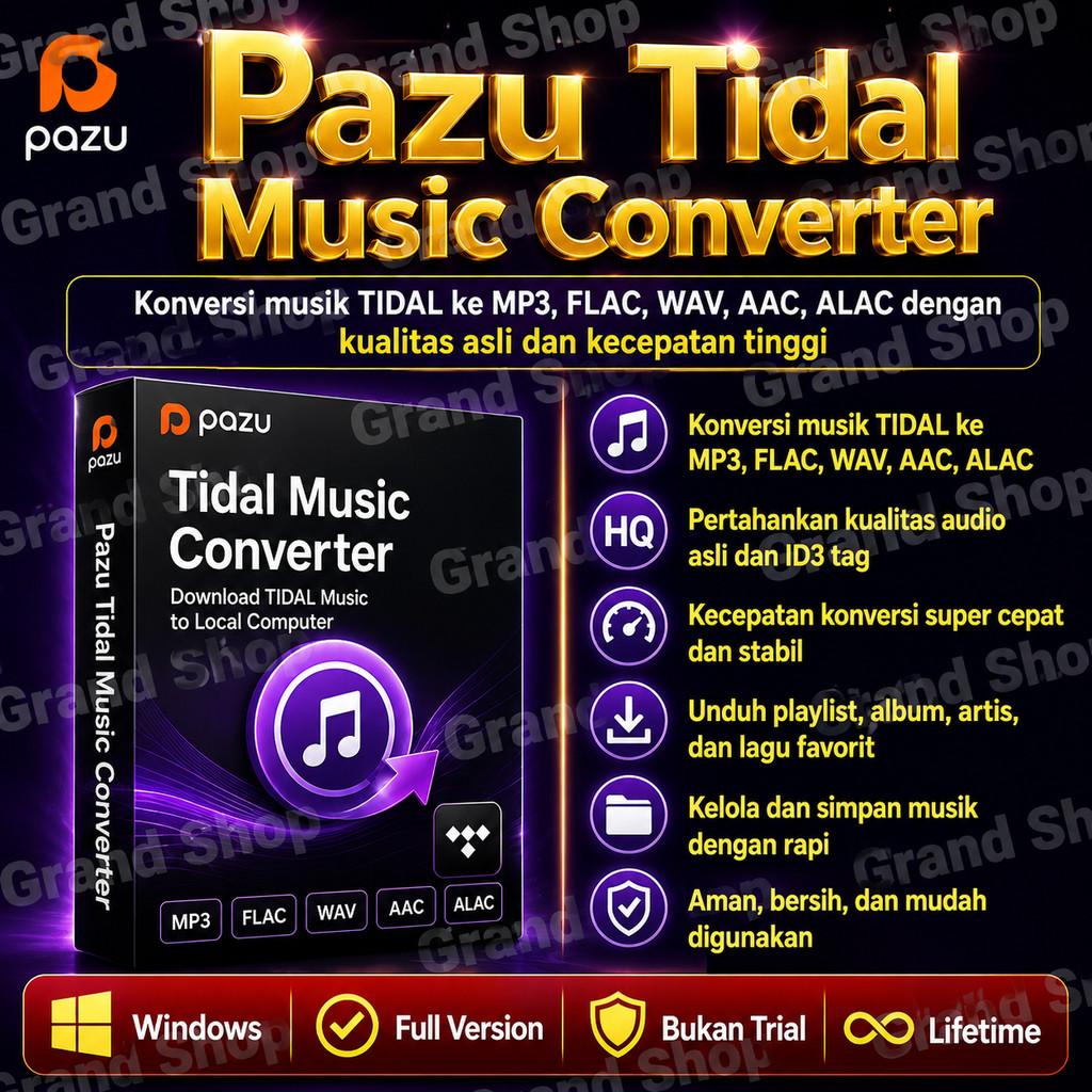 Pazu Tidal Music Converter 1.7.2  - Full Version, Lifetime
