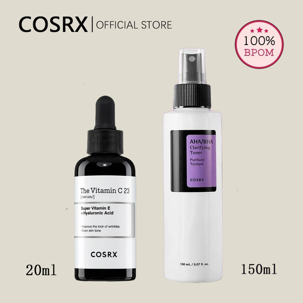 [ Original ] COSRX AHA/BHA Clarifying Treatment Toner+COSRX The Vitamin C 23 Serum Size