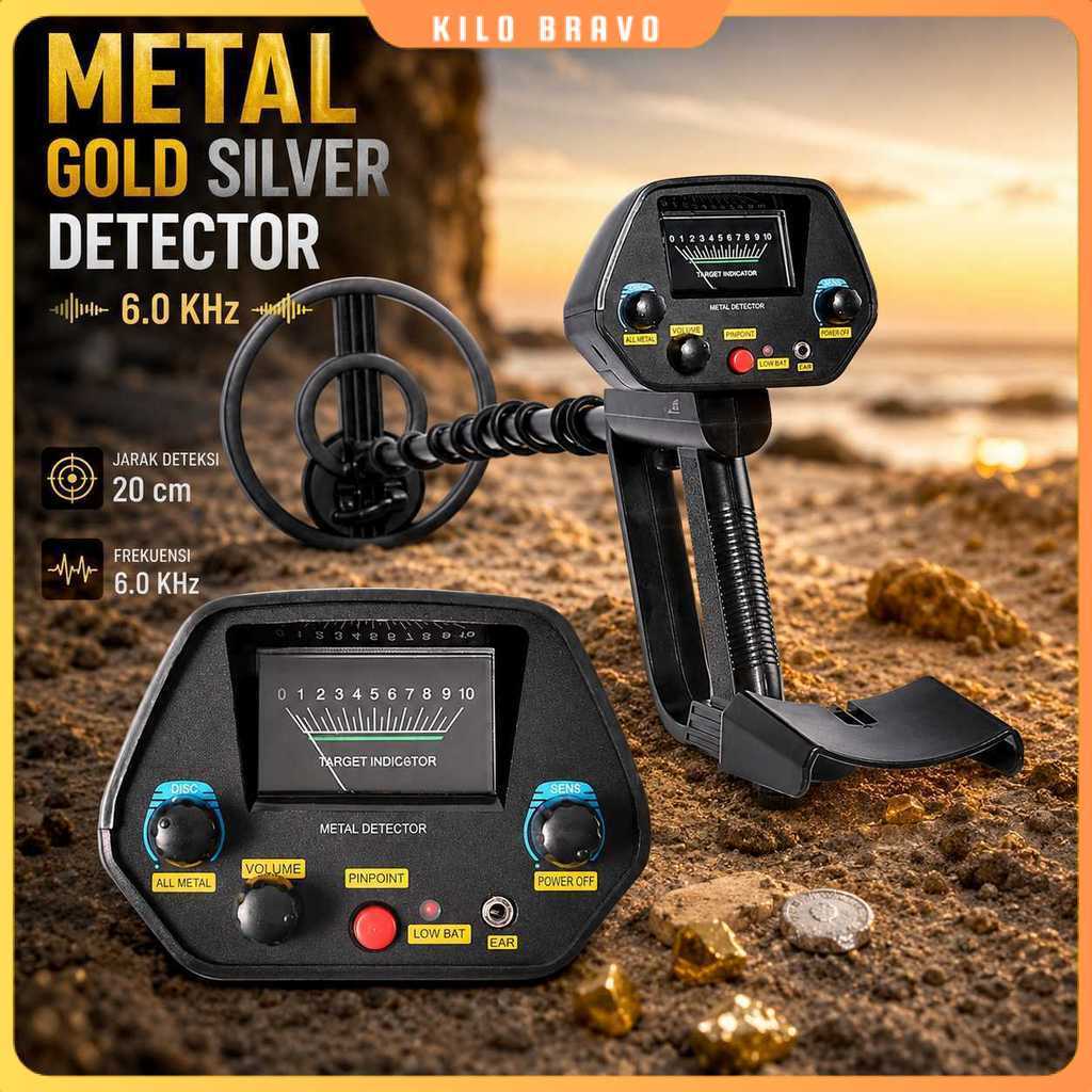 Taffware Pendeteksi Logam Metal Gold Silver Detector Finder - MD-4080