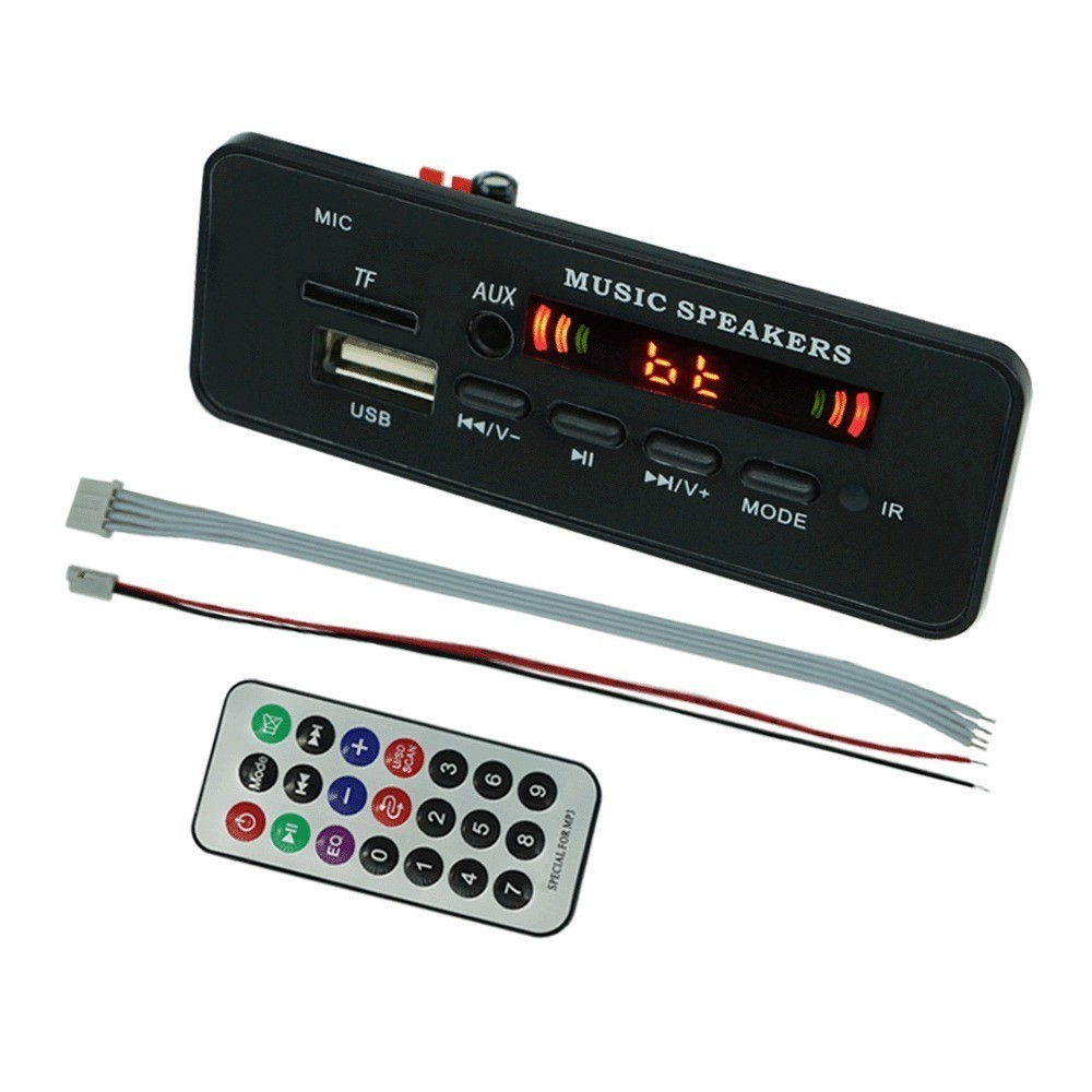 Modul Pemutar MP3 Bluetooth dengan Remote dan Radio FM usb tf card