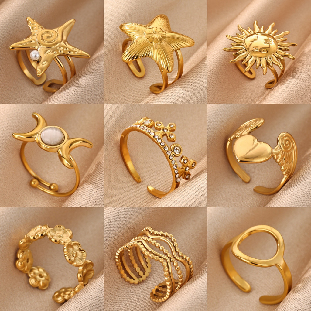 Cincin matahari berlapis emas  Eropa dan Amerika