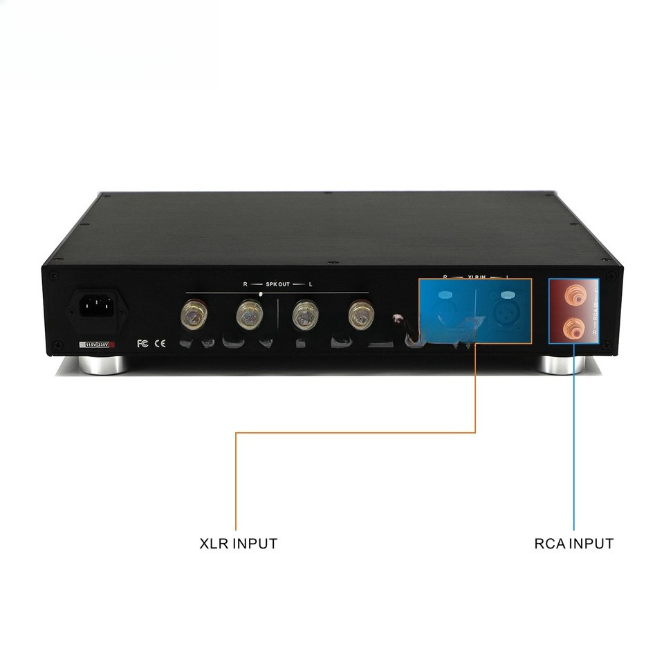 High power 1000W stereo IRS2092+IRFB4227 Class D Digital Stage Power amplifier With RCA/XLR input