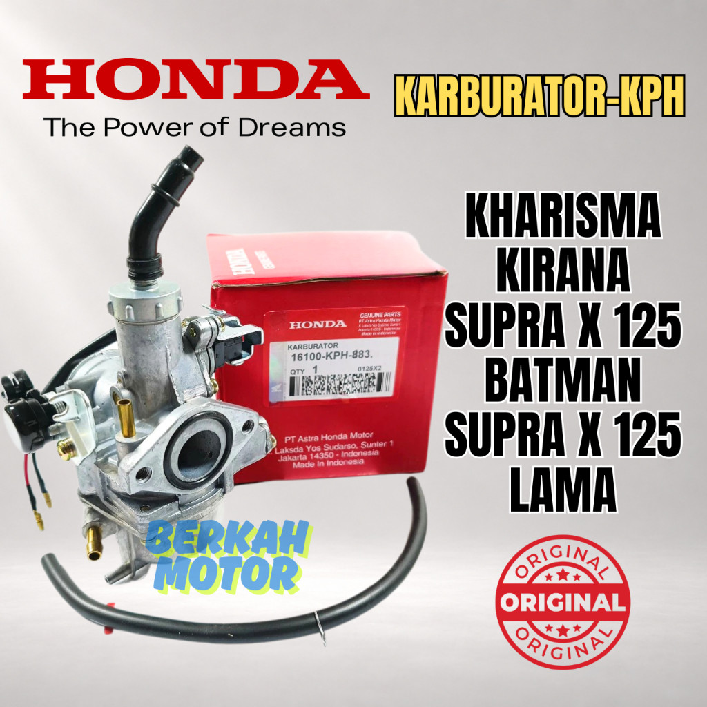 16100-KPH-883 Karburator KPH Honda Karisma Supra 125 Kirana Original