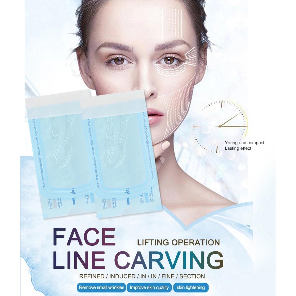 12pcs/bag Collagen Face Lifting Thread No Needle Skin Firming Collagen Threads Collagen Thread Carve