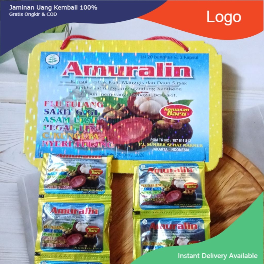 [ASLI PROMO] ALL NEW TERBARU BESTSELLERR original 100% kapsul amuralin kemasan renceng isi 20 sachet