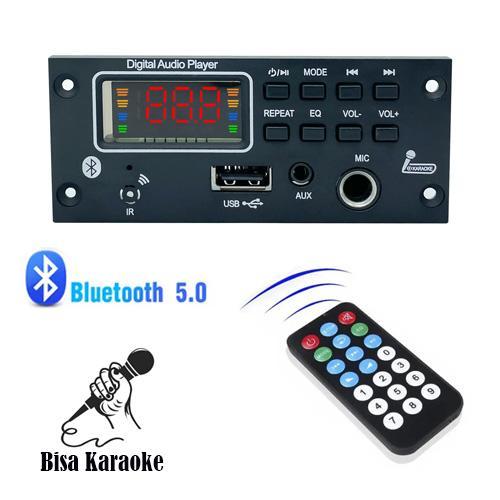 Mp3 Kit Modul Bluetooth Persegi 12V plus karaoke aux COD