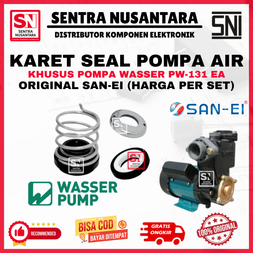 MECHANICAL SEAL WASSER PW131EA PW 131 EA San-Ei - Seal | KARET SEAL POMPA AIR WASSER PW131EA PW 131 
