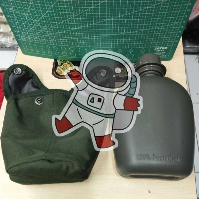 PEPLES HIJAU ARMY VEPLES TEMPAT AIR MINUM DIKLAT
