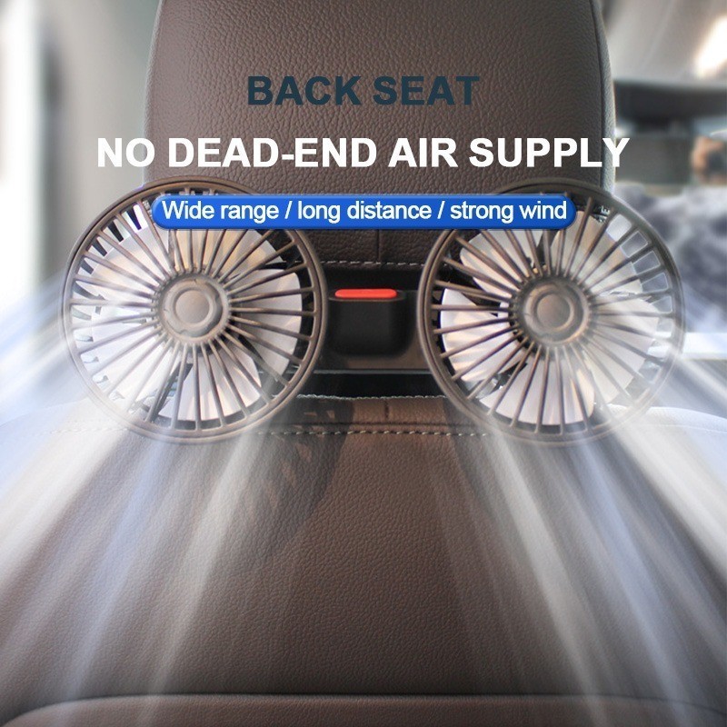 Kipas Angin Mobil 5v Ventilator Mobil Kipas Angin Mini Untuk Tiga Kecepatan Angin Rotasi 360°