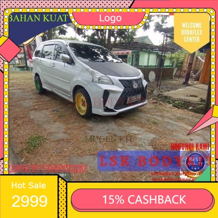 AKSESORIS BEMPER MOBIL bodykit avanza 2012 2013 2014 2015 custom lexus Kualitas Grade A Kuat-tebal-L