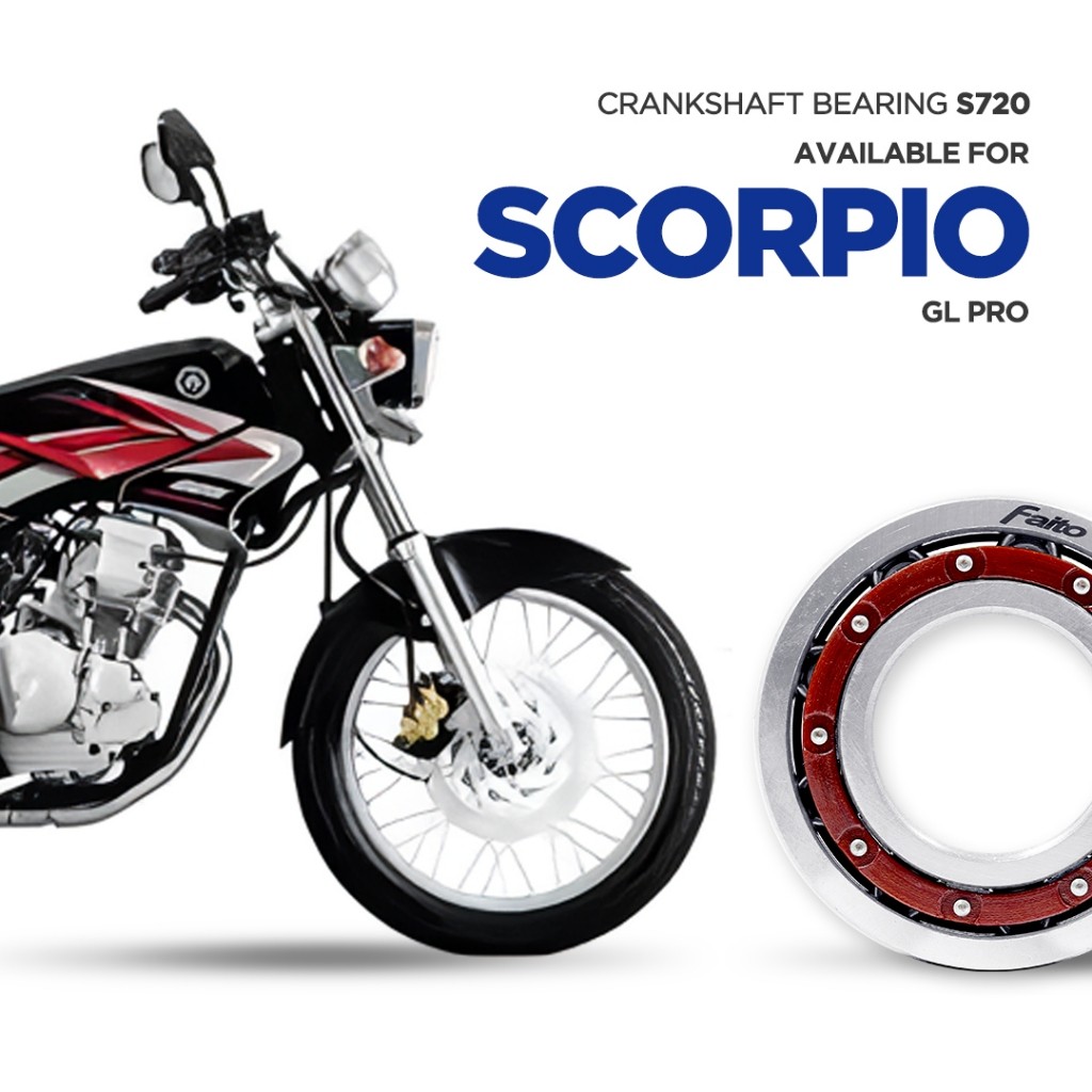 FAITO Crankshaft Bearing Kruk As GL Pro 135cc / Scorpio Z 225 / Scorpio Old 225 / GL 100 S720