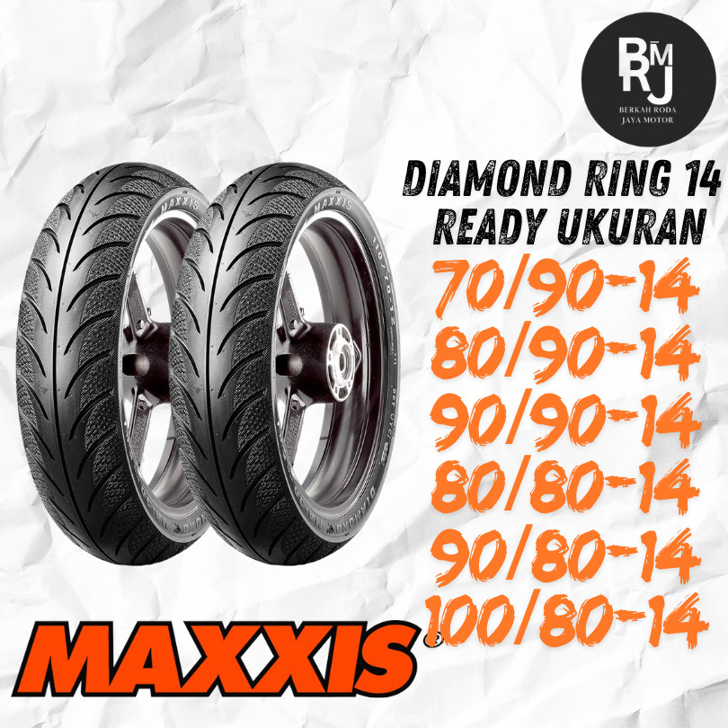 SEPASANG / SATUAN BAN MOTOR MATIC MAXXIS DIAMOND Ring 14 TUBELESS MIO VARIO BEAT GENIO