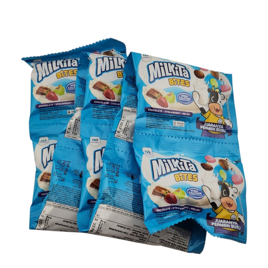 Milkita Bites Mini Renceng - Netto 8 gr x 10 bks