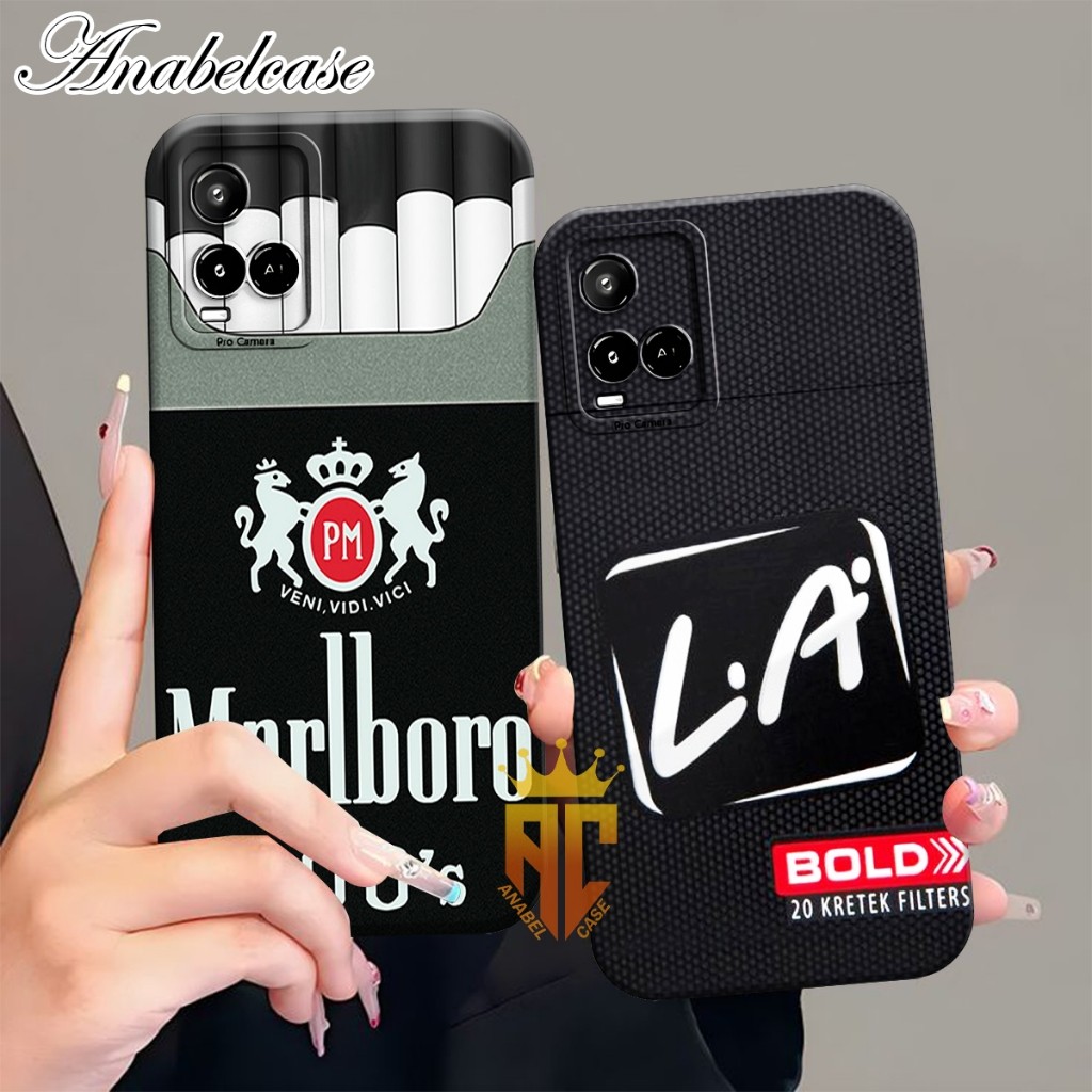 Softcase VIVO Y21 Y21A Y21S Y22 Y22S Y35 Y33 Y33S Y21T Y33T. Fashion Case Terbaru Motif Rokok Keren 