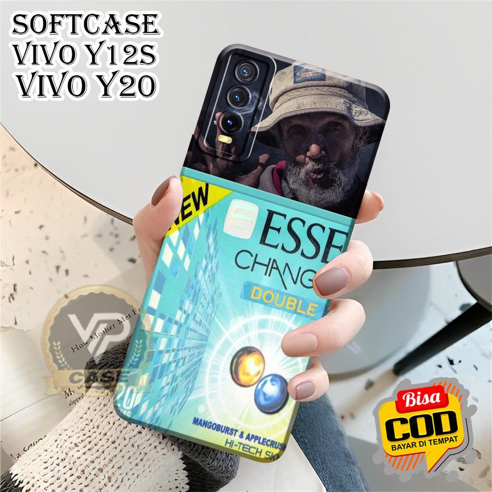 [MV179] Softcase Vivo Y12s Y20 Y20s Y20a Y20i Y20sg Y91 y93 y95 Finger Motif Rokok - Case Terbaru - 