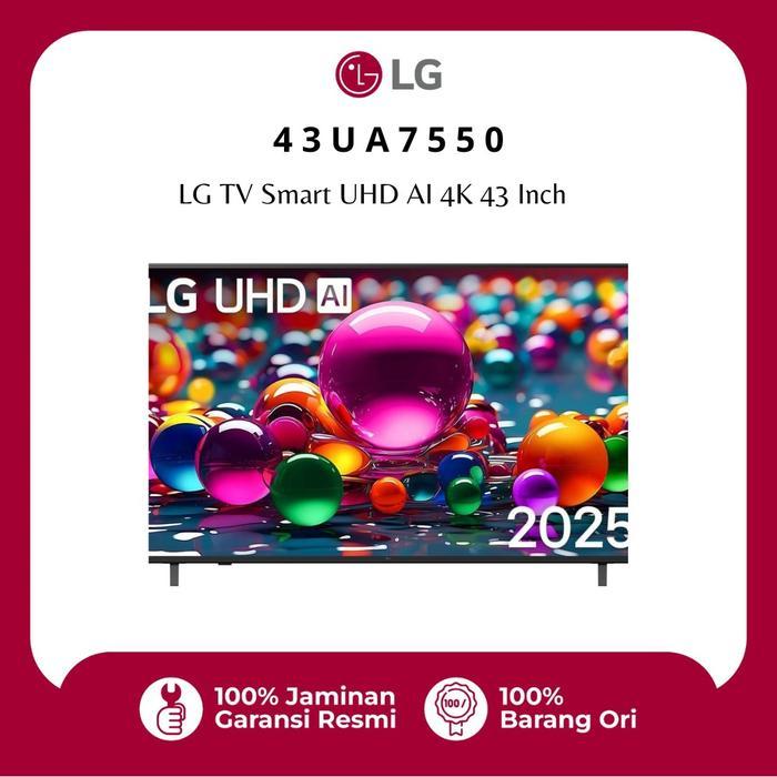 LG 43UA7550 43 Inch Smart TV 4K UHD AI ThinQ HDR10 Magic Remote Netflix YouTube