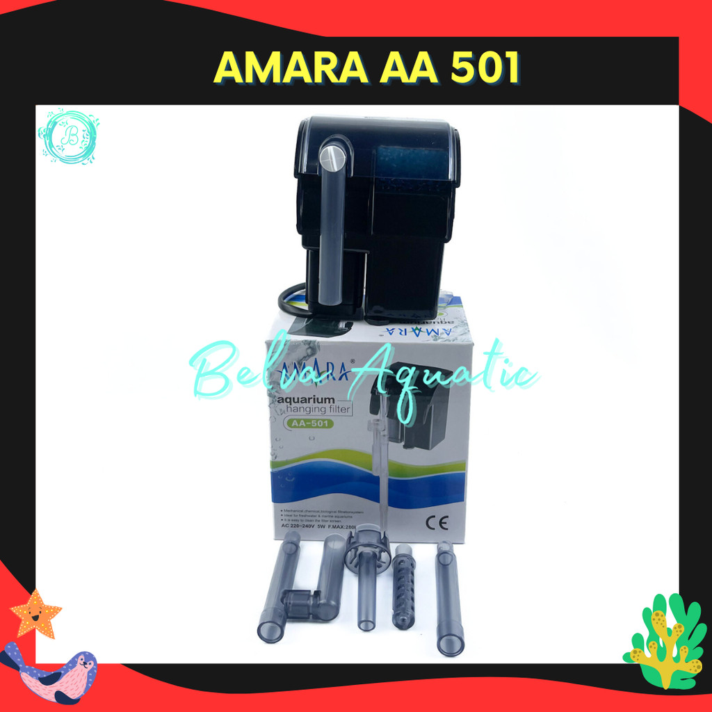 Filter Gantung Aquarium AMARA Hang On Filter Akuarium