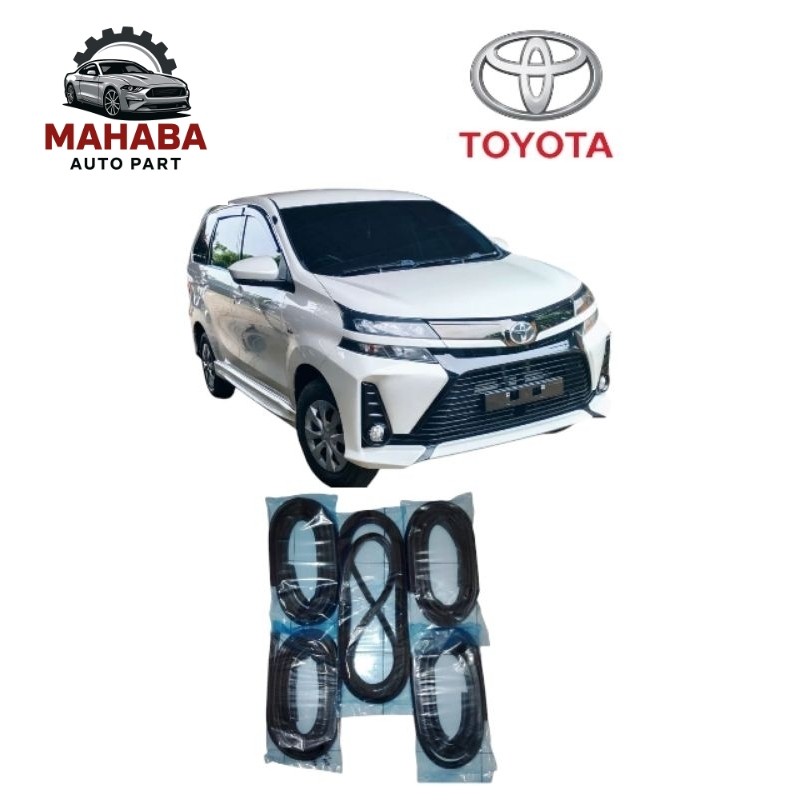 KARET BODY PINTU MOBIL AVANZA XENIA 2012 -2020 FUL SET 5 PINTU