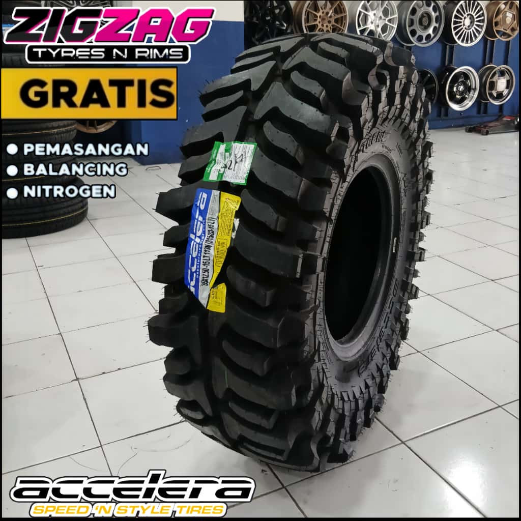 Ban Mobil jeep Ring 15 ukuran 35 12.5 R15 ACCELERA BADAK EXTREME Ban mobil offroad