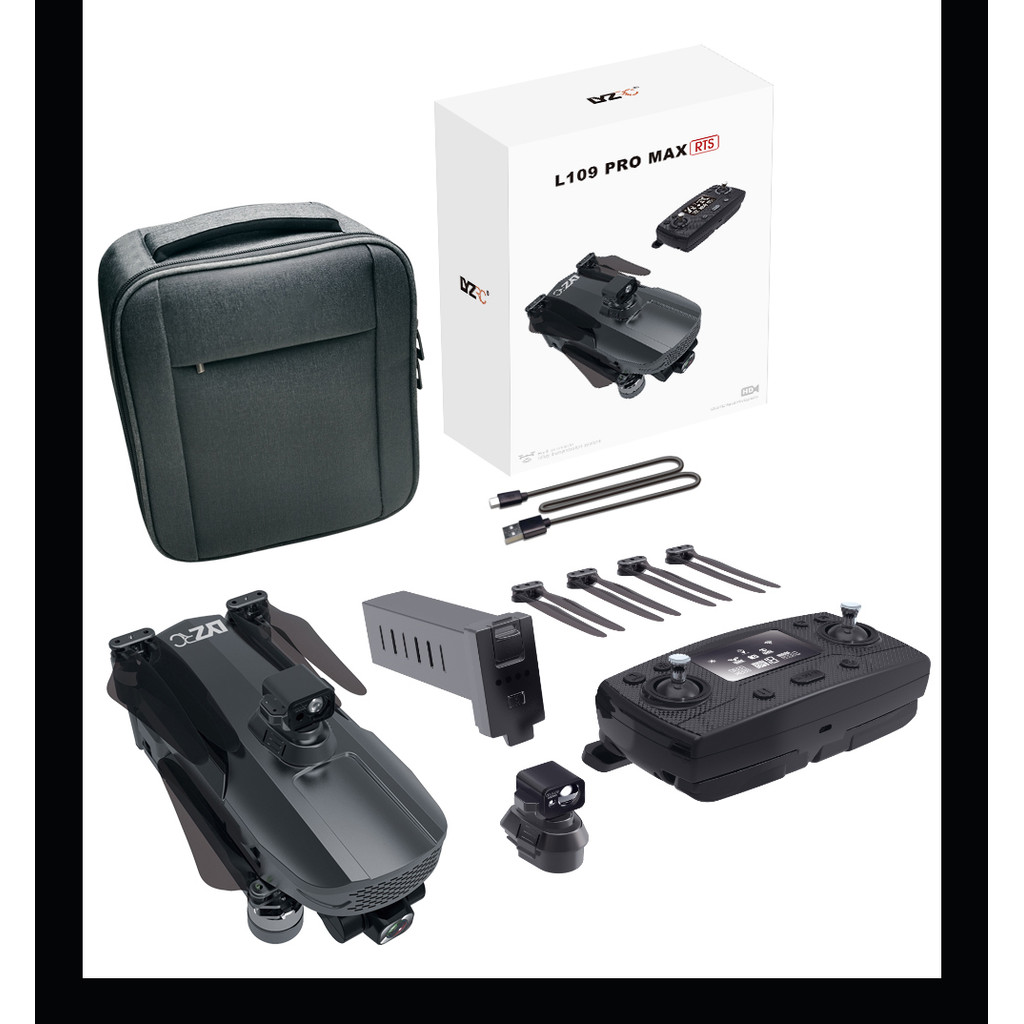 L109 PRO MAX RTS 5G Digital image transmission Drone Three-axis mechanica 4K Dual Camera GPS Profesi