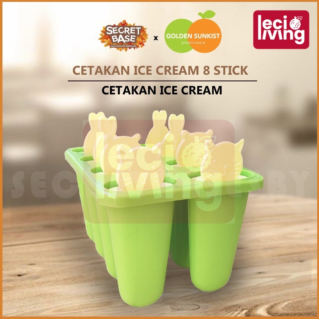 CETAKAN STIK ES KRIM - Isi 8 / Cetakan Es Krim / Cetakan Es Loli